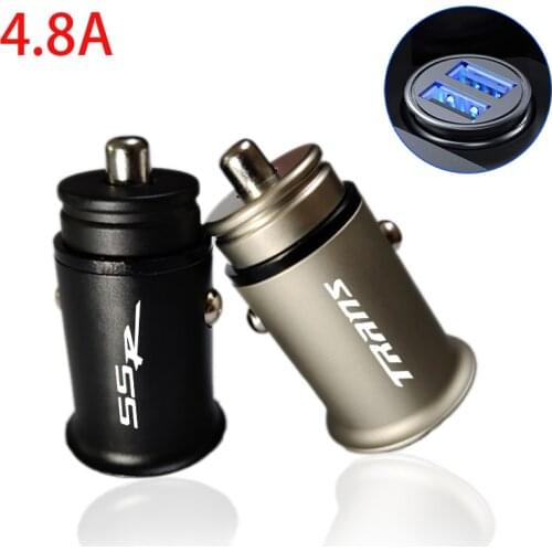 4.8A Metal Dual USB Phone Charger Car Charger Mobile Phone Adapter For Chevrolet CAPTIVA CAMARO BOLT EV BLAZER AVEO VOLT SSR
