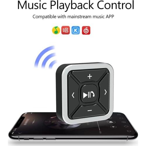 VODOOL BT009 Car Steering Wheel Remote Control Mini 5.0 Remote Control Media Button Car Players for iOS Android Phone