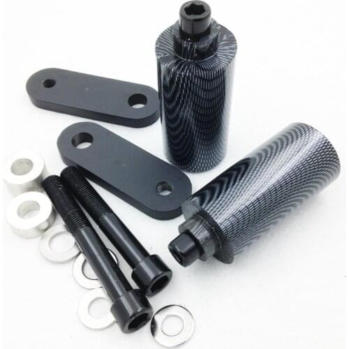 Aftermarket Free shipping motor parts No Cut Frame Slider Crash Protector For Honda 2004 2005 CBR 1000RR 1000 RR Carbon Fiber