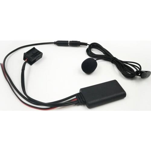 Biurlink 300CM/150CM for BMW Z4 E85 X3 E83 E39 for MINI Cooper 12Pin Port Bluetooth 5.0 Microphone Kit Aux-in Cable