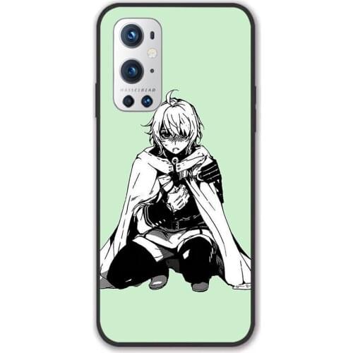 For Oneplus Owari No Seraph Mika Black TPU Border Oneplus Case