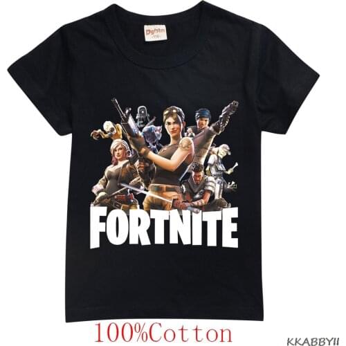 Fortnites Childrens Clothing Cotton Short Sleeve T-Shirt Middle-School Childrens Clothing Summer Cotton Tops