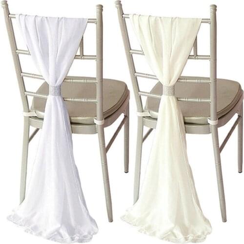 2Pcs Tulle Chair Cover High Chair Skirt Slipcover Fluffy Tutu Chair Skirt Long Tulle for Bridal Shower Wedding Baby Shower Decor