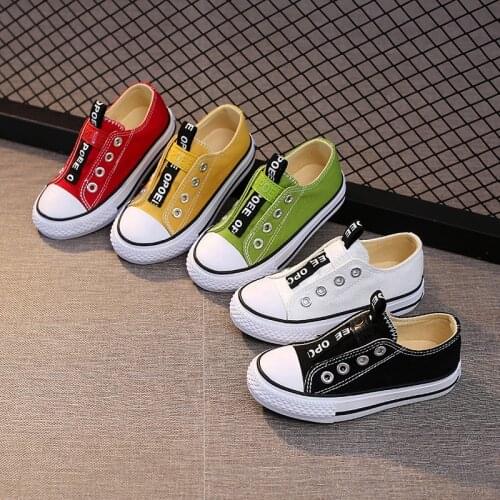 Fashion Children Canvas Shoes Casual Kids Sneakers High Quality Girls Sneakers Breathable Boys Shoes 2021 New Kids Canvas Shoes