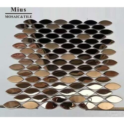 Hot sale oval stainless steel mosaic tile