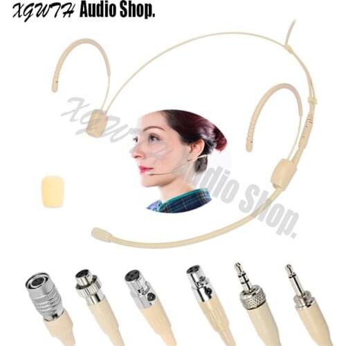 Omnidirectional Head Wearing Headset Microphone Mic for Shure Sennheiser Audio Technica MiPro Karaoke Wireless Mic System