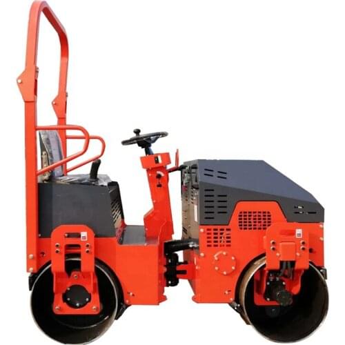 Mini Static Vibro Compactor Self-Propelled Vibratory Road Roller With Double Drum