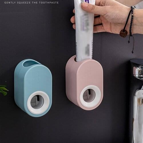 Wall Mounted Fully Automatic Toothpaste Dispense Squeezer Holder Easy To Install Toothpaste Dispense Bathroom Accessories