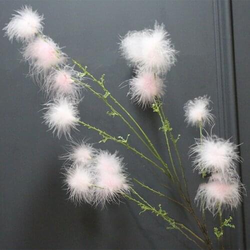 Real touch dandelion artificial flower plants diy home display wedding party decoration fake flower