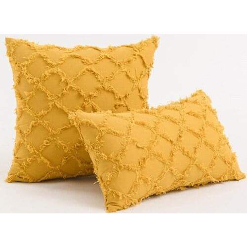 Yello Cushion Cover 45x45cm Grey/Pink/Beige Covers For Cushions Home Decor Retro Modern Nordic Throw Pillow Cover 30x50cm