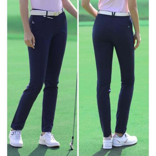 New PGM Golf Clothing Women Training Long Pants Lady Spring Summer Slim Outdoor Trousers Stretch Breathable 4Colors XS-XL Wear