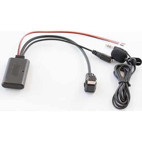 Biurlink 150cm/300cm Car Bluetooth 5.0 AUX Music Adapter Wireless Audio Cable Microphone Adapter for Pioneer Radio IP-BUS