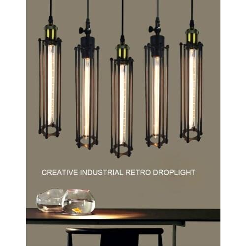RH Lightings Retro Iron Pulley Pendant Lights Loft American Vintage Industrial Pulley Rope Antique Edison Pendant Lamps