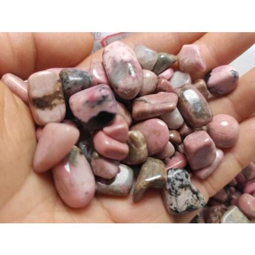 Natural rose red Rhodochrosite gravel stones Rock Crystal Quartz Mineral healing Fish Tank Decoration Cube ston