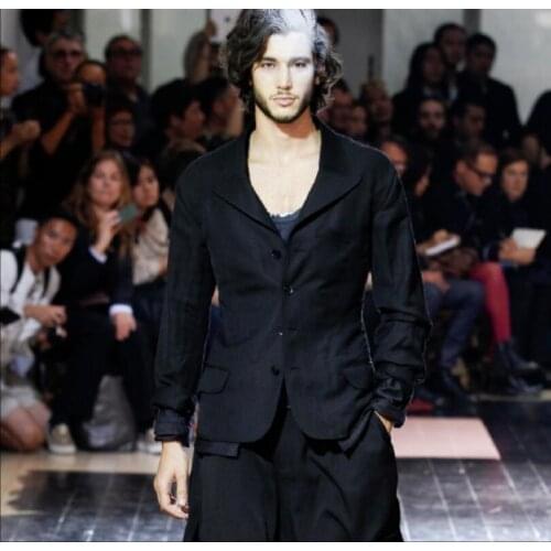 S-6xl Men Jacket Cotton And Linen Casual Youth Small Suit Summer Thin Section Casual Clothes Single West Wild Fashion Blazers