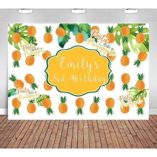 Fruit Strawberry Photography Background Newborn Baby Shower Backdrop for Photo Booth Studio Children Birthday Party Decoration