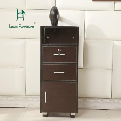 Retro barber shop tool cabinet, salon, tool car, hairdressing product display cabinet, beauty salon, cart, wooden cabinet