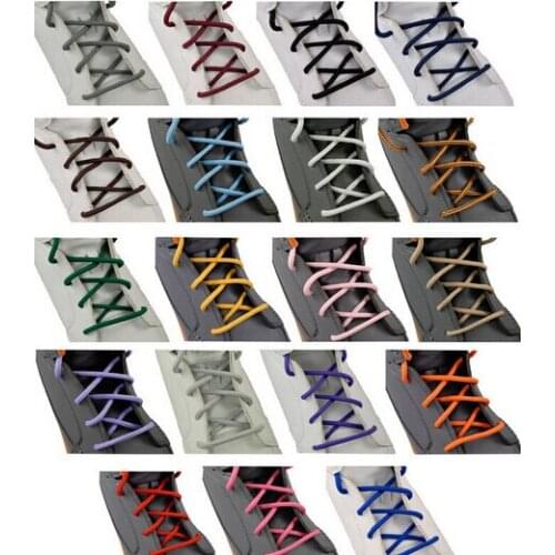 Hot Selling 100cm Men Women Kids Round 0.25cm Thin Shoe Laces Waxing Bootlaces For Leather Oxford Brogus 10 Colors