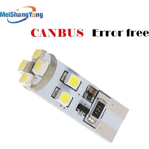 T10 8 SMD White CANBUS OBC Error Free W5W LED Bulb 501 dash lamp led car bulbs interior Lights Car Light Source parking 12V