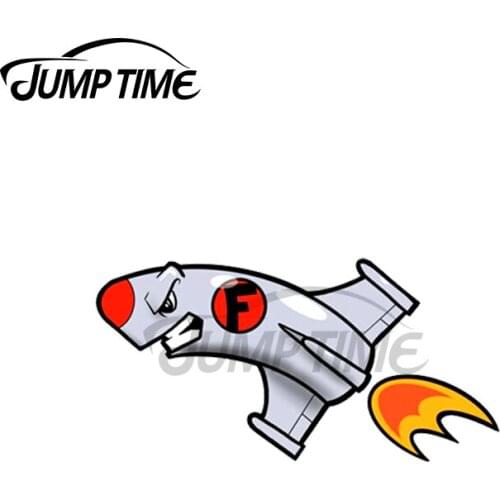 Jump Time 13 x 4.4cm For F Bomb! Car Stickers VAN ATV Occlusion Scratch Waterproof Window Graphics Decal Vinyl Decoration