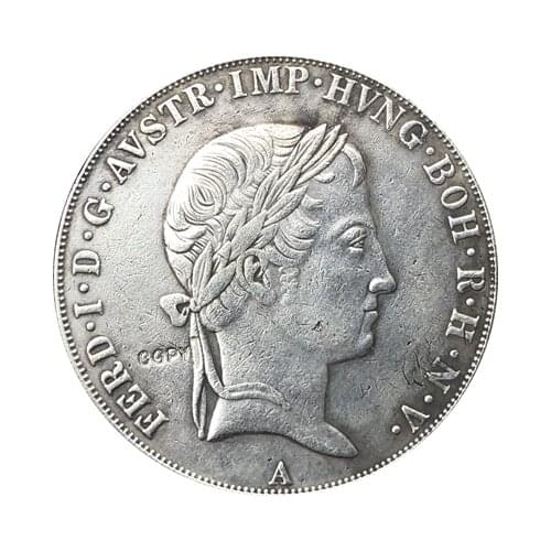 1837 Austria 1 Thaler coins copy 38.61MM