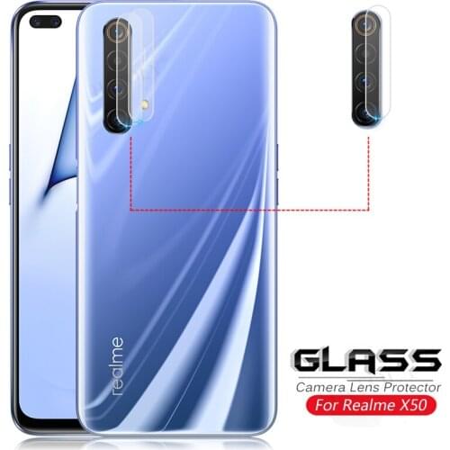 2Pcs Glass on Realme X50 Camera Lens Screen Protector For Oppo Realme X50 5G Camera Glass Protective HD Back Film Realme X50