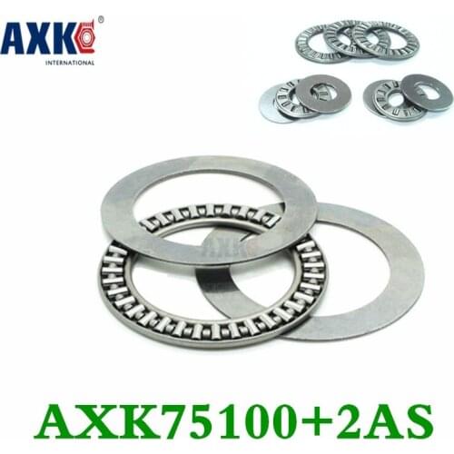 2pcs Thrust Needle Roller Bearing Axk75100+2as 75x100x4 Mm Thrust Bearing Brand New Free Shipping
