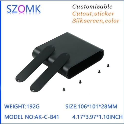 Aluminium Project Case 10 Pcs/Lot Which In Black Color Aluminum Box With Powder Coating And Surface Smooth Fit Pcb 23x98mm