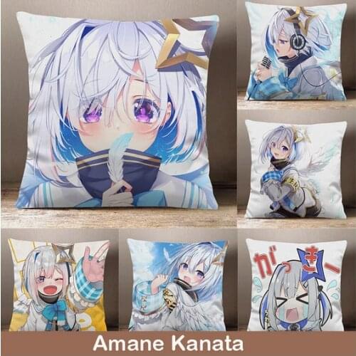 Anime Hololive Vtuber Amane Kanata Cartoon Dakimakura Peach Skin Plush Stuffed Throw Pillow Bed Sofa Cushion Decor Cosplay