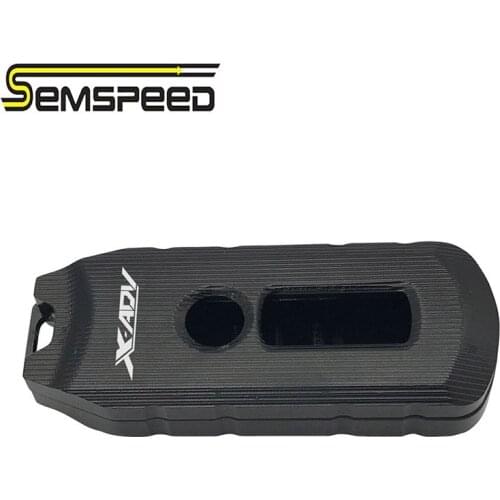 With LOGO Keychain Cover For Honda X-ADV 750 XADV750 2017-2019 Modified Aluminum Motorcycle 3D Remote Control Key Chain Case Bag