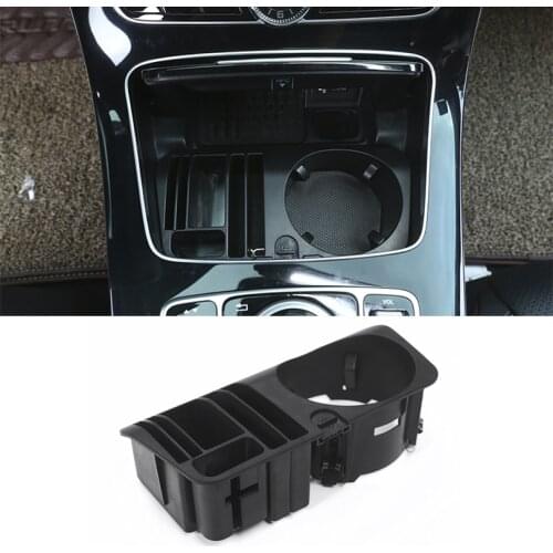 For Mercedes Benz C Class W205 GLC Class X253 E Class W213 2016-2019 Car Central Console Storage Box Cup Holder Accessory