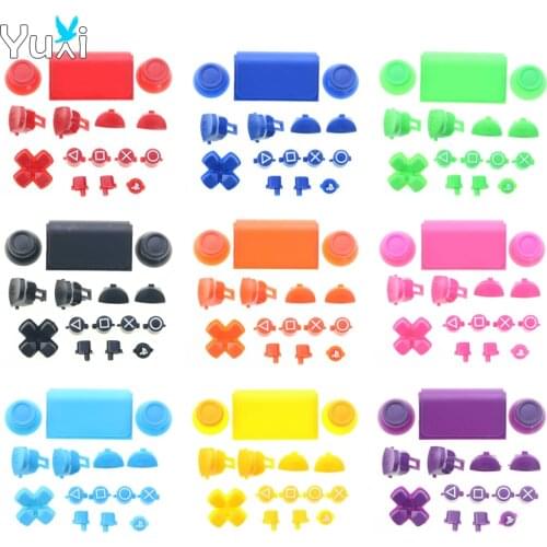 YuXi JDS JDM 040 For Sony PS4 Pro Slim Controller L1 R1 L2 R2 Button Set Dpad Direction Key ABXY Buttons Joystick Caps