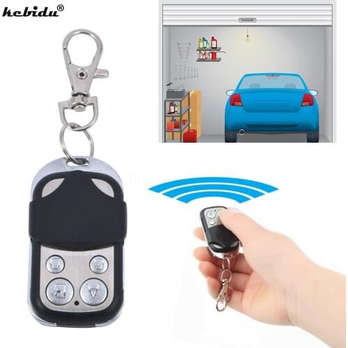 Kebidu Electric Wireless Auto Remote Control Cloning Gate Garage Door Control Fob 433mhz Key Keychain Remote Control