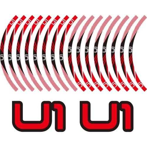 KODASKIN Decal Big Wheel Rim Motorcycle 2D Emblem Round Sticker for NIU U1