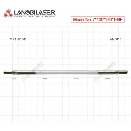Lamp for YAG cutting machine , lamp size : 7*100*170*196F - pole , lamp for YAG laser , YAG laser lamp ,,engraving machines