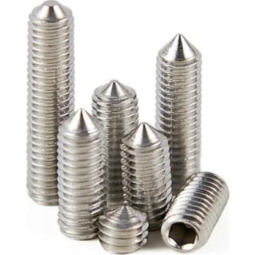 M8x8-40mm Hex Allen Socket Set Screw 304 Stainless Steel Grub Screw DIN914