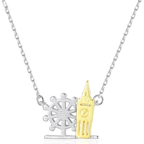 MetJakt S925 Sterling Silver Fashion Elegant Simple Womens Necklace