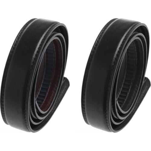 Mens Faux Leather Automatic Business Belt Replacing Waistband Without Buckle