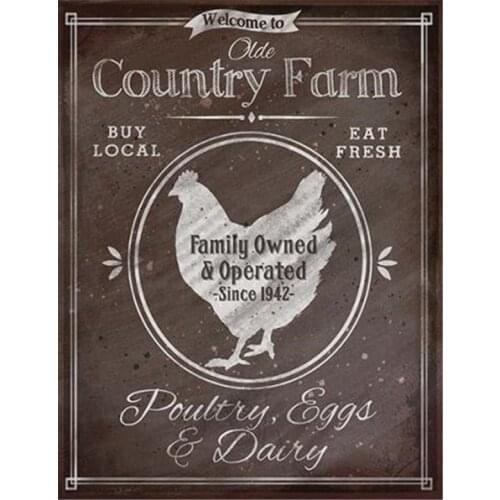 Animal Cattle Chicken Farmhouse DIY Cross Stitch Embroidery 11CT Kits Craft Needlework Set Cotton Thread Dropshipping