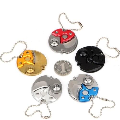 NICEYARD Mini Folding Blade Self Defense Pocket Knife Hand Tool Sets Keychain Knife EDC Camping Outdoor Survive Tools