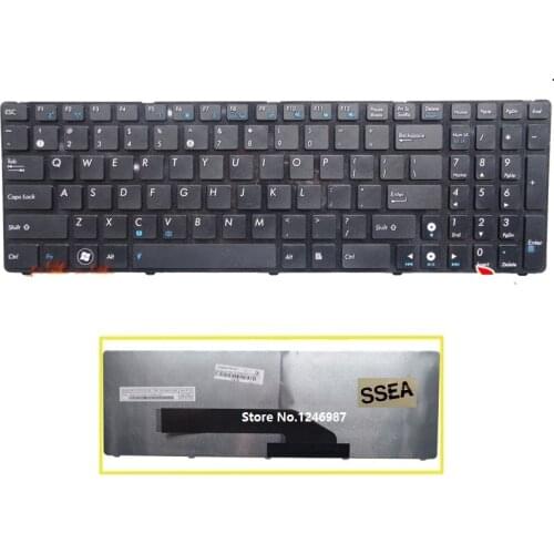 SSEA New laptop US Keyboard For Asus K50 K51 F52 X5D K60 K61 K62 K50A K50AB K50AD K61I K62F K62J K70 K72 K72F K72J Black