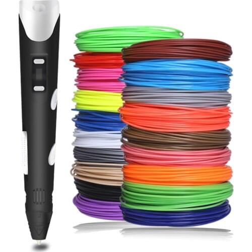 Original Model 3D Printing Drawing Pen 3 d printer writing pens With 100 Meter ABS Filament Creative DIY Toy Gift For Kids Adult