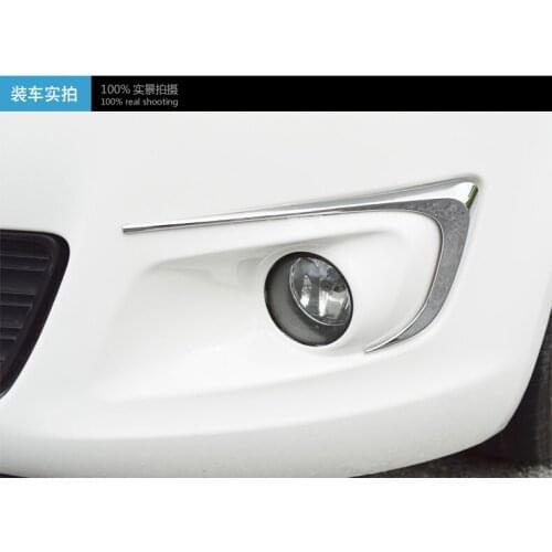 ABS plating Front fog lamp cover stainless steel Tail lights for 2014-2016 Citroen Elysee C-Elysee Car styling