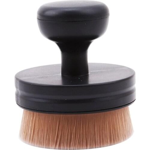 Flat Round Large Foundation Brush New Makeup Brush O-Shape Portable Makeup Tool