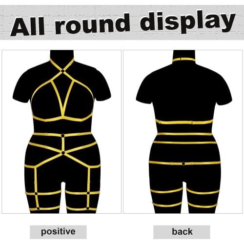 Straps Body Harness For Plump Women Fetish Accessories Bdsm Bondage Plus Size Lingerie Set Punk Cosplay Sexy Garter Hot Sellar
