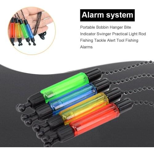 Fishing Accessories Swinger Rod Portable Outdoor Light Practical Carp Tackle Alerter Bite Indicator Bobbins Hangers Fishing Alar