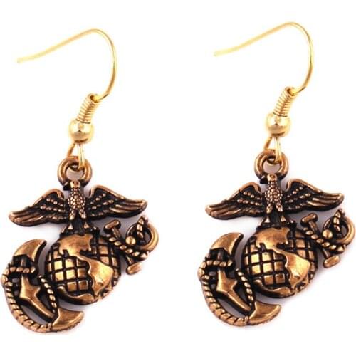 Earrings For Female Especially Design EGA charm with the eagle jewelry accessory Zinc Alloy Material Provide Dropshipping