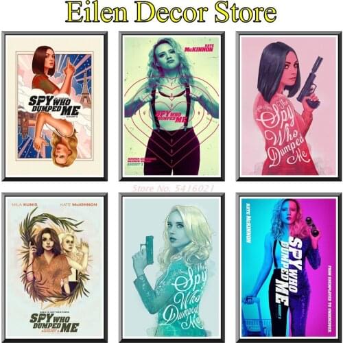 The Spy Who Dumped Me Movie Poster Home Decoration Posters & Prints Wall Sticker Vintage Style Art Print 42X30cm