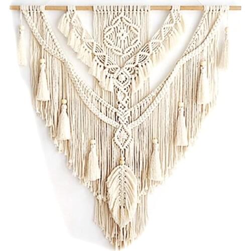 Nordic Bohemian Macrame Wall Hanging Tapestry Hand-Wovening Tel Home Wall Decor Large Tapestry