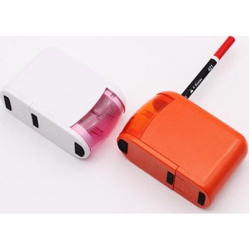Single Hole Electric Automatic Pencil Sharpener Student School Office Stationery